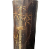 Japanese Meiji Inlaid Wood Vase with Copper Lined 60047
