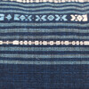 Large Lumbar Vintage Embroidered  Indigo Textile Pillow 20680