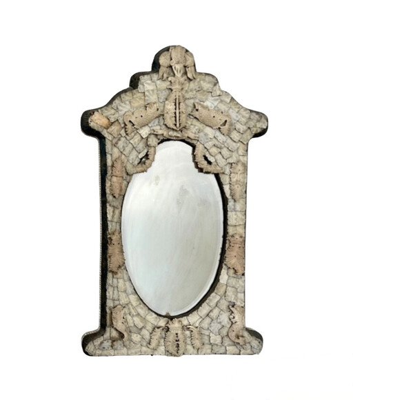 Rare Ivory Dieppe Mirror 73746