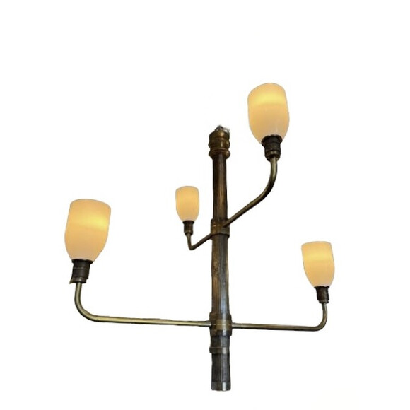 Limited Edition Bronze and Opaline Chandelier 74729