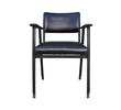 Jacques Adnet Black Leather Desk Chair 26645