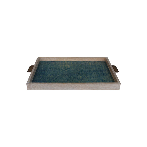 Limited Edition Oak Tray with Vintage Marbleized Paper 25717