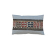 Vintage Turkish Woven Embroidery Textile Element Pillow 29916