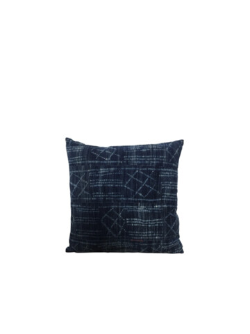 Vintage African Indigo Textile Pillow 74923