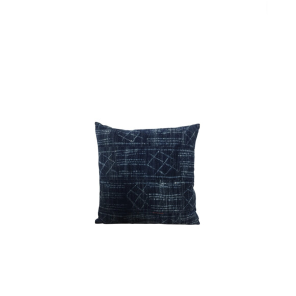 Vintage African Indigo Textile Pillow 74923