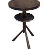 Lucca Studio Walnut Side Table with Base Detail 24550