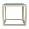 Lucca Limited Edition Oak and Parchment Top Side Table 30247