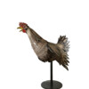 Highly Unusual Folk Art Tole Rooster 64509