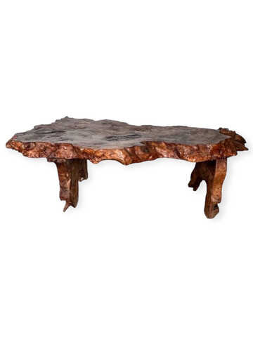 Exceptional French Burl Wood Root Coffee Table 66916