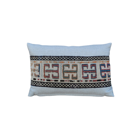 Vintage Turkish Textile Element Pillow 27161