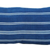 Indigo Stripe Textile Lumbar Pillow 20661