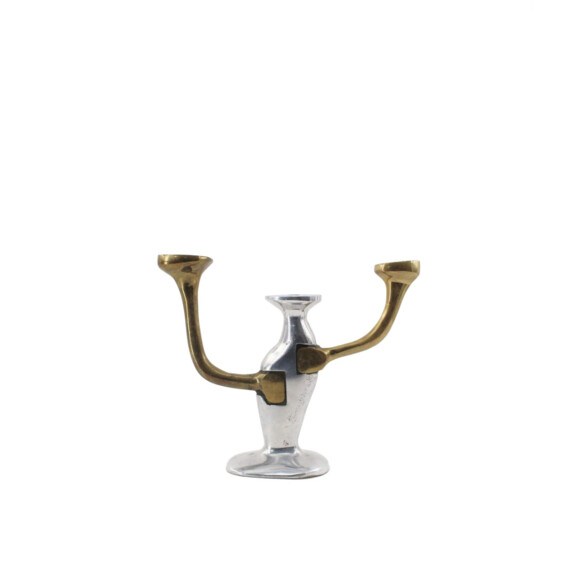 David Marshall Diseños Mixed Metals Candle Holder 67833