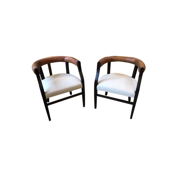 Pair of Lucca Studio Bennet Chairs 33863