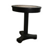 French Ebonized Side Table with Marble Insert 64425