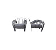 Pair of Art Deco Iron club chairs 25626