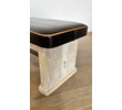 Lucca Studio Morton Oak and Leather Bench 66252