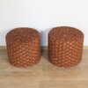 Pair of Vintage French Rope Ottomans 65052