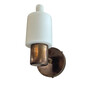 Pair of Fog & Morup Brass and Opaline Shade Sconces 78124