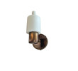 Pair of Fog & Morup Brass and Opaline Shade Sconces 78124