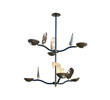 Limited Edition Mixed Elements Steel and Bronze Chandelier 26607
