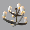 Limited Edition Oak and Bronze Chandelier 25007