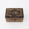 English Chinoiserie Black Lacquer & Gilt Decorated Box 58964