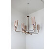 Limited Edition Wood and Bronze Chandelier 65356