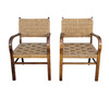 Pair Danish Woven Arm Chairs by  Magnus Stephensen 25504