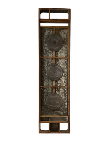 Belgian Modernist Wood and Iron  Panel 56990