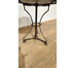 Limited Edition Antique French Iron Base and Oak Top Side Table 64226