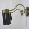 Pair Black and Gold Sconces 10931