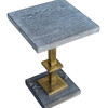 Limited Edition Cerused Oak and Bronze Side Table 26195