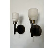 Lucca Studio Pair of Georgie Alabaster and Bronze Sconces 74730