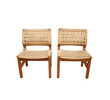 Set (6) Danish Oak and Cord Seat Chairs 20952