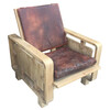 Lucca Studio Remy Oak And Leather Armchair 60817