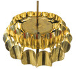 Vintage Danish Brass Chandelier 24619