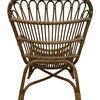 French Rattan Chair and Stool Set 33593