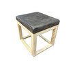 Lucca Studio Bryce Table/Stool with a Vintage Leather Top. 54230