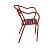 Set of (12) French Iron Arm Chairs 23547