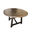 Limted Edition Oval 18th Century Walnut Top on Ebonized  Walnut Base 73655