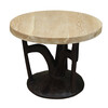 Limited Edition Antique African Base Side Table 26695