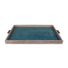 Huge Limited Edition Oak Tray with Vintage Italian Marbleized Paper 25765