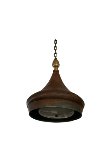 Limited Edition Copper Pendant with Opaline Shade 78121