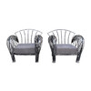 Pair of Art Deco Iron club chairs 25626