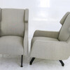 Pair Mid Century Italian Arm Chairs 12473