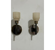 Lucca Studio Pair of Georgie Alabaster and Bronze Sconces 77761