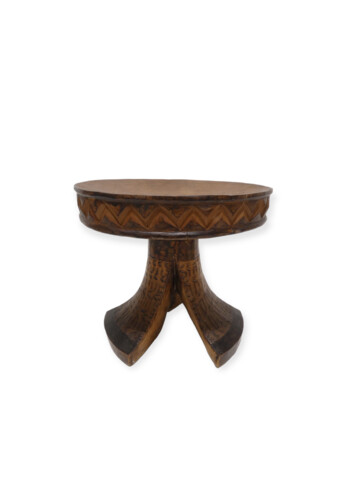 Vintage African Carved Stool 64705