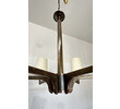 Lucca Studio Hardin Chandelier (6 arm) Parchment Shades 71338