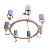 Limited Edition Wood and Brass Chandelier 29496