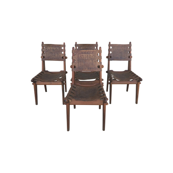 Set of (4) Mid Century Brazilian Chairs 32848